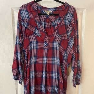 Francesca’s Flannel Dress